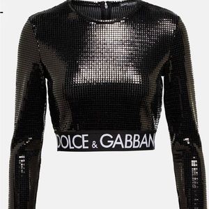 Dolce y gabanna sequine crop top